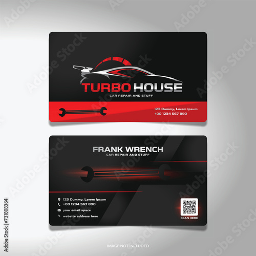 Professional car dealer business card