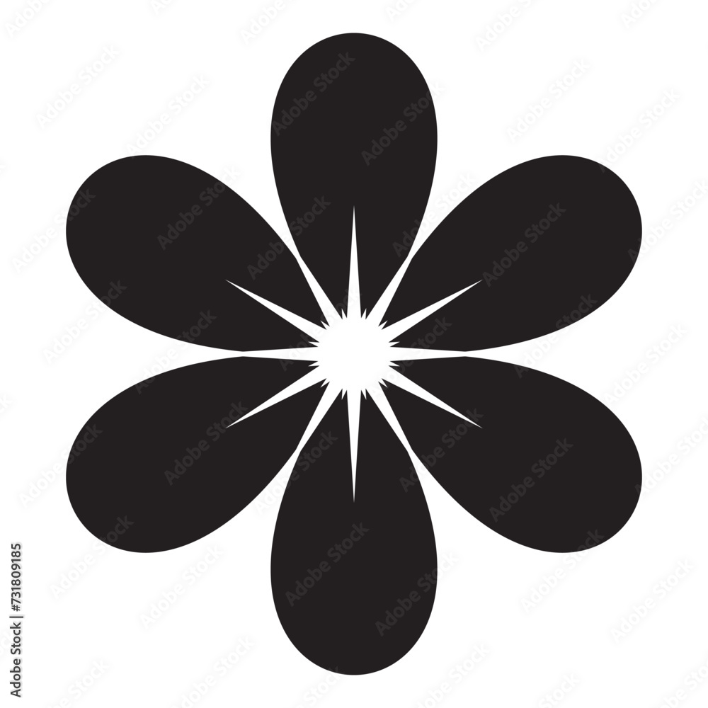 Flower icon. Abstract flower icon isolated on white background. Flower simple icon. vector. Flower icon. Abstract flower icon isolated on white background. Flower simple icon. vector.