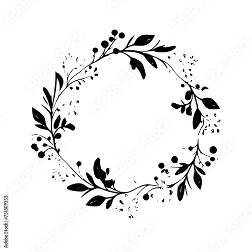 frame, flower, floral, design, vector, pattern, illustration, decoration, art, ornament, border, leaf, vintage, nature, plant, element, decor, black, ornate, swirl, branch, silhouette, decorative, sty