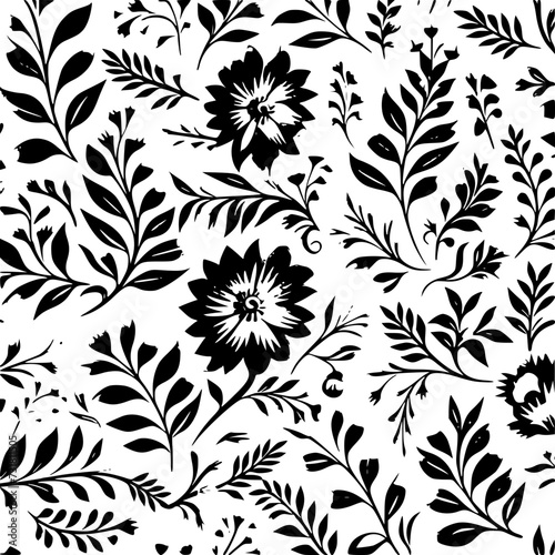 floral seamless pattern, pattern, flower pattern, geometric pattern, diagonal pattern, floral, flower, seamless, design, ornament, vector, decoration, art, wallpaper, leaf, illustration, black, style,