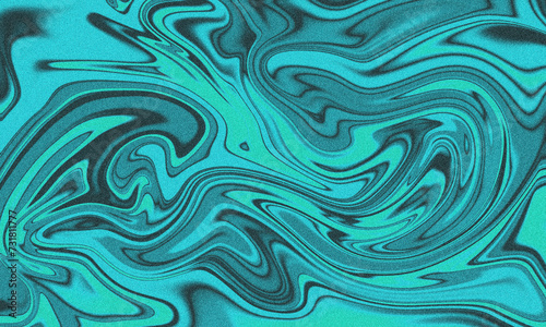 grainy acid blue and green marble background