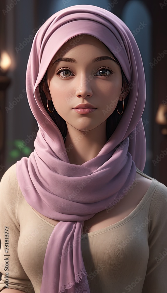 portrait of a woman or portrait of a person