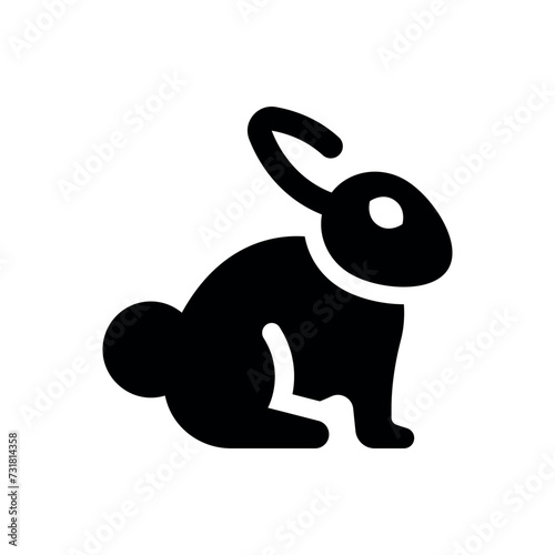rabbit icon vector illustration