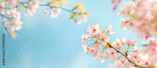 Cherry blossom banner © James Hong
