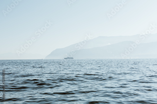 Captivating Sorrento: Sunlit Coastal Majesty with Mountain Layers