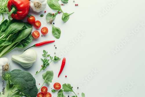 fresh vegetables on a wooden board