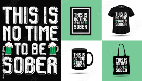 St patricks day beer lover tshirt design vector 