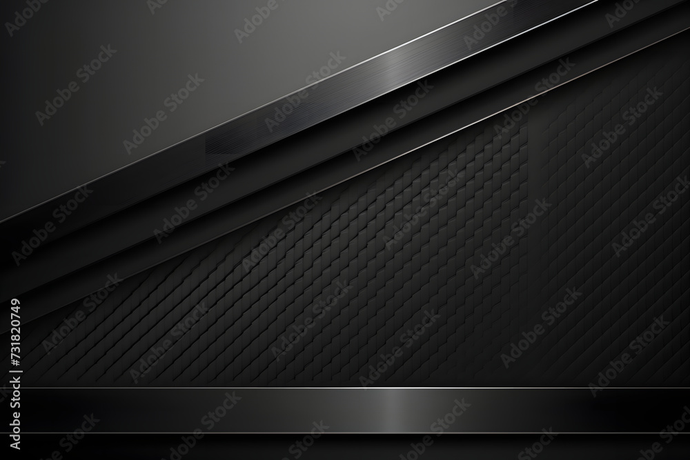 An abstract dark background featuring a carbon fiber texture. The illustration depicts a black carbon fiber background, providing a sleek and textured visual effect.