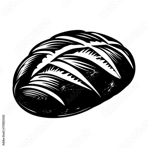 Silhouette bread sourdough black color only