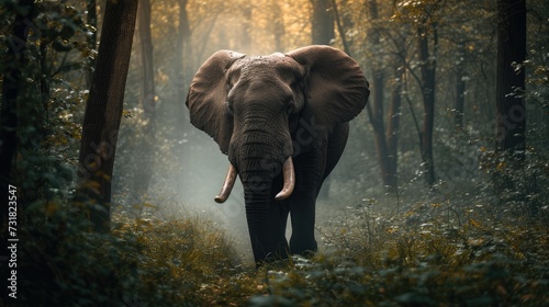 Elephant Amidst Verdant Beauty