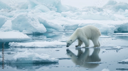 A Lone Polar Bear's Journey © Flowstudio
