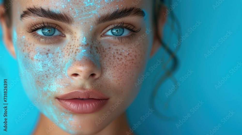 protective sun cream woman portrait protective sun cream woman portrait