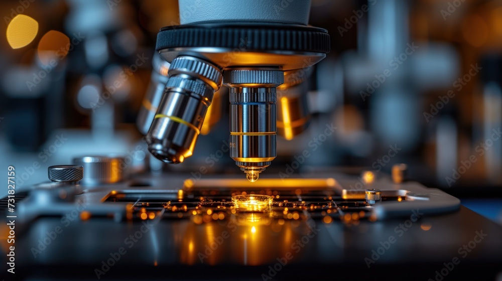 microscope close up research laboratory microscope close up research laboratory