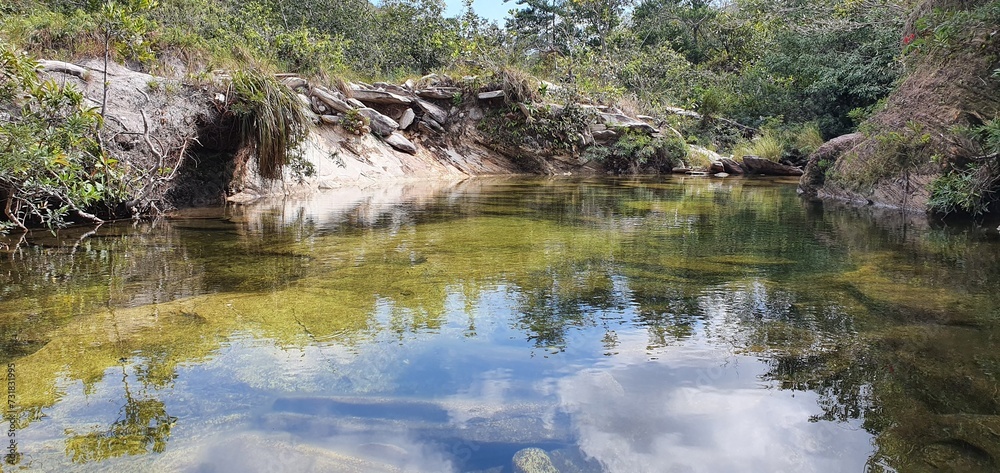 Landscape in Serra do Cipó Ecological Park in Minas Gerais Brazil