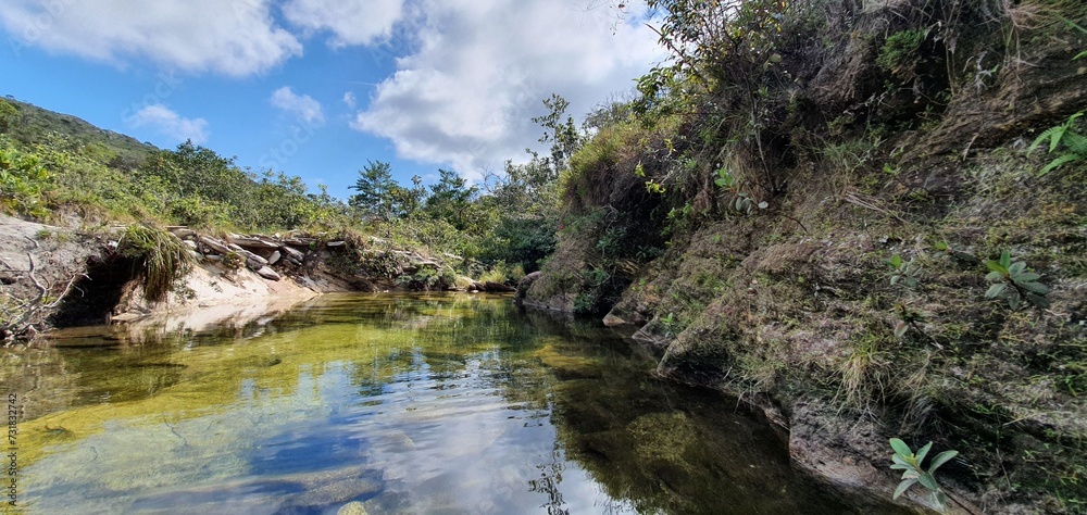 Obraz premium Landscape in Serra do Cipó Ecological Park in Minas Gerais Brazil