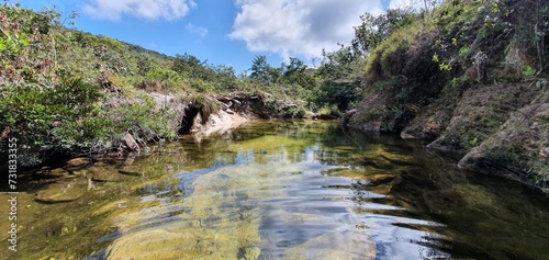 Landscape in Serra do Cipó Ecological Park in Minas Gerais Brazil