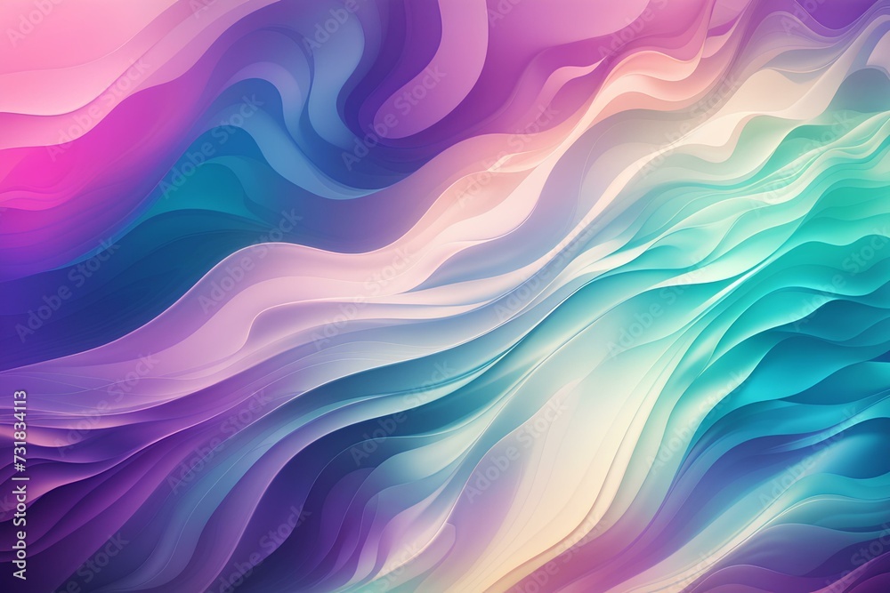  wave background with soft and smooth color, created by ai generated
