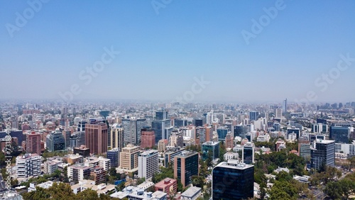 Vista aérea Santiago, Chile photo