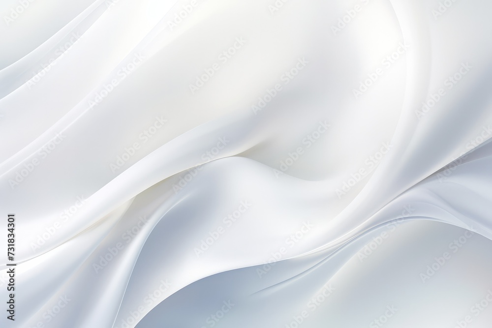 Minimalistic style white abstract background with waves of cream or silk, sagging fabric cladding or flowing milk. Abstract Graphic resource for creative design with copy space Minimalistic style white abstract background with waves of cream or silk, sagging fabric cladding or flowing milk. Abstract Graphic resource for creative design with copy space