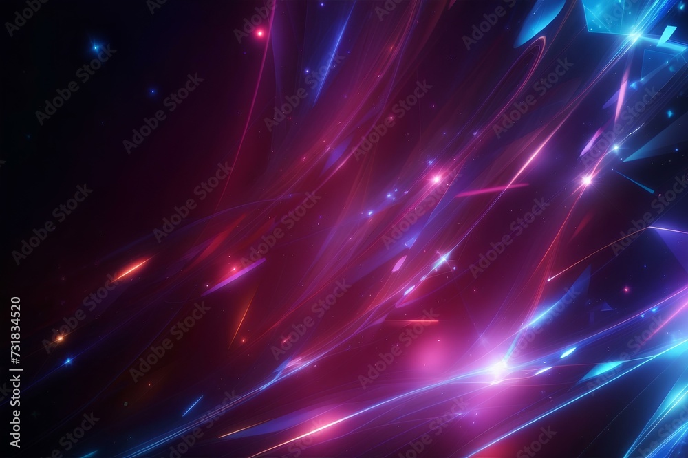 abstract purple red neon background, created by ai generated