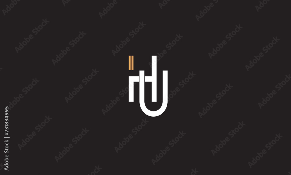 HU, UH , U , H , Abstract Letters Logo Monogram HU, UH , U , H , Abstract Letters Logo Monogram