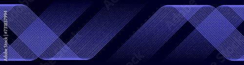 Wallpaper Mural Abstract glowing geometric lines on dark background. Futuristic technology concept for AI and all Digital Communications also for poster, cover, banner, brochure, website Torontodigital.ca
