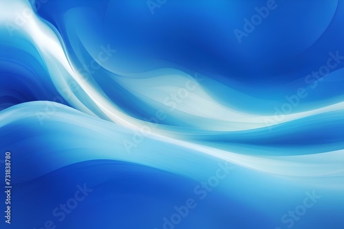 blue wave background smoth color, created by ai generated