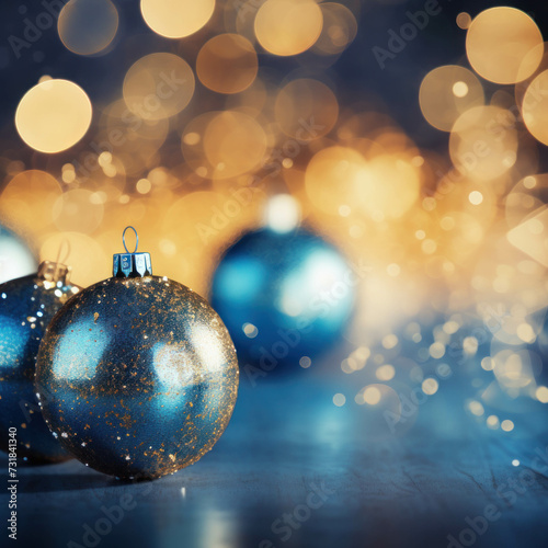 The dynamic bokeh and festive lights create a magical celebration  illuminated with an artistic touch of AI generative design.