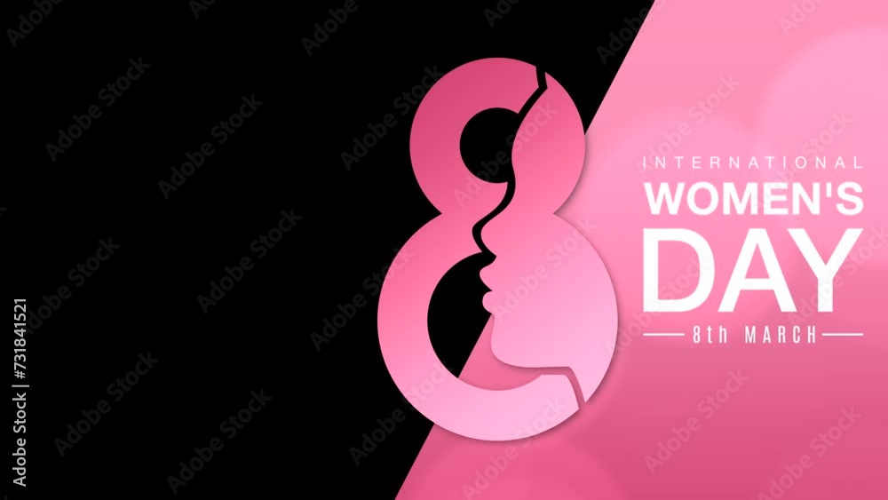 International Women's Day Banner Loop On Alpha