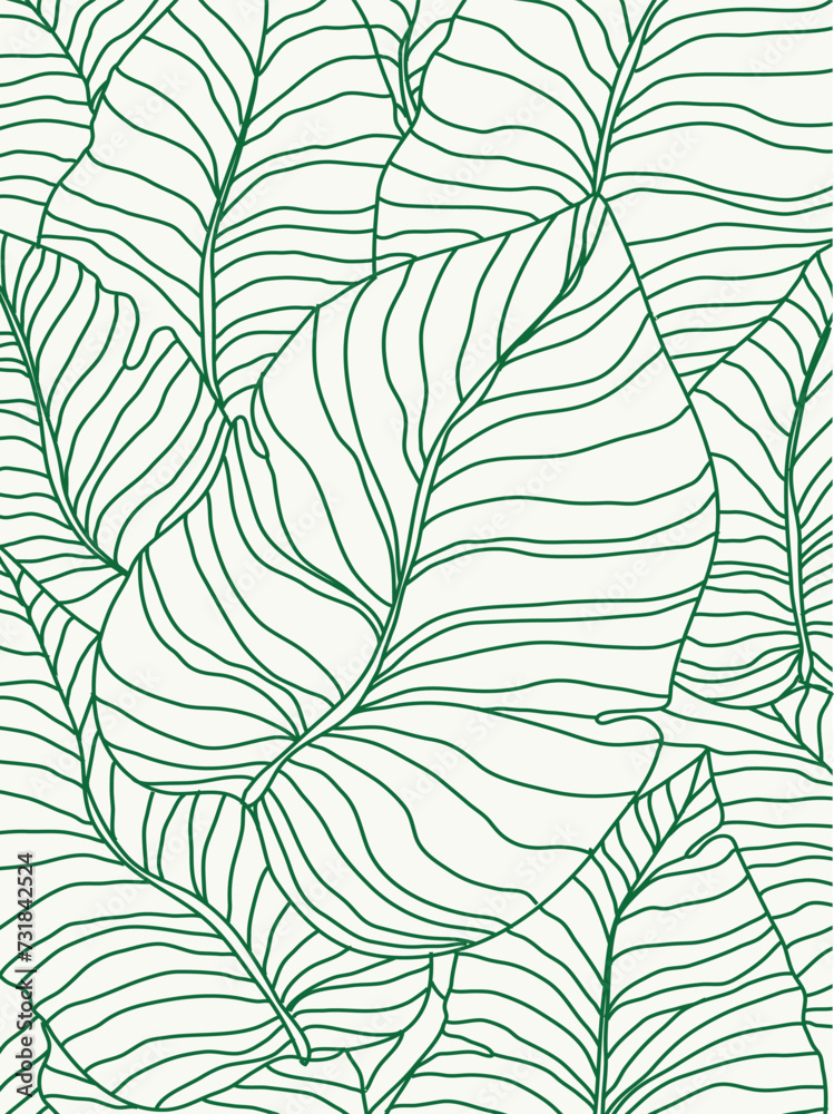 Tropical leaves background for paper card Tropical leaves background for paper card