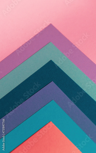colorful paper shapes