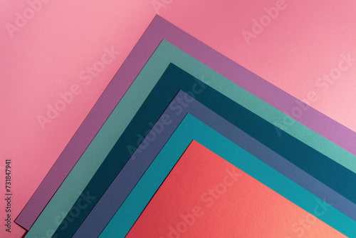 colorful paper shapes