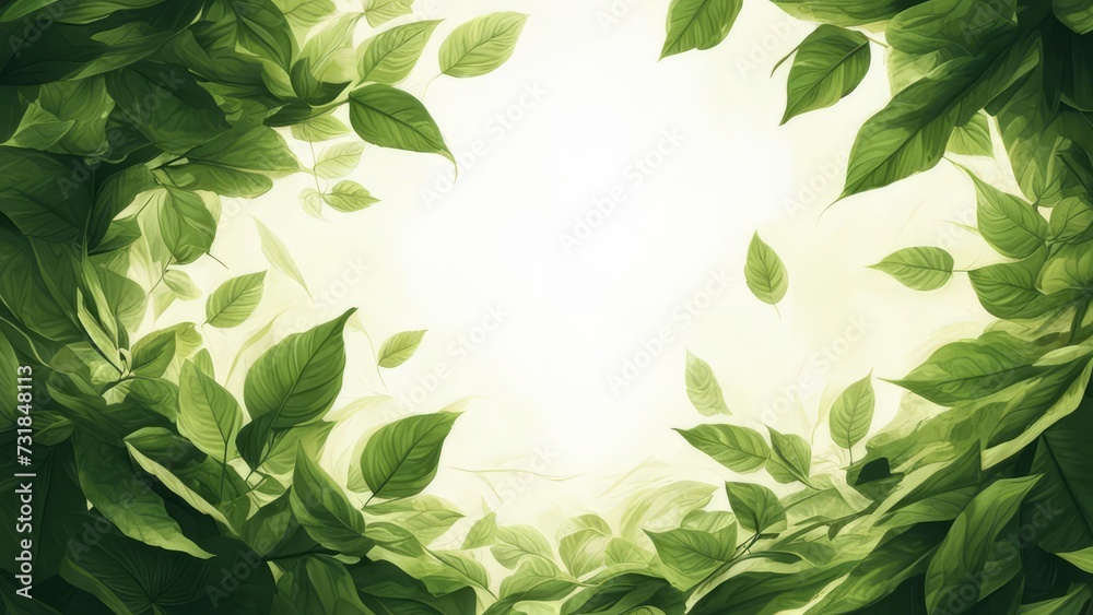 A natural tunnel made of leaves with a free space in the middle. A natural tunnel made of leaves with a free space in the middle.