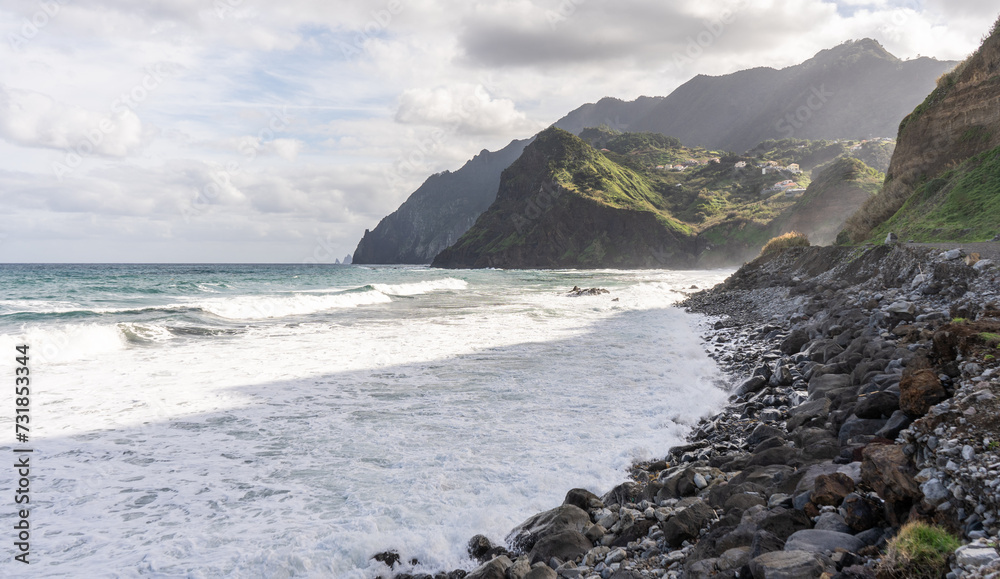 Madeira Island Portugal. Cliffs and ocean views around the island in the summer. Madeira Island Portugal. Cliffs and ocean views around the island in the summer.