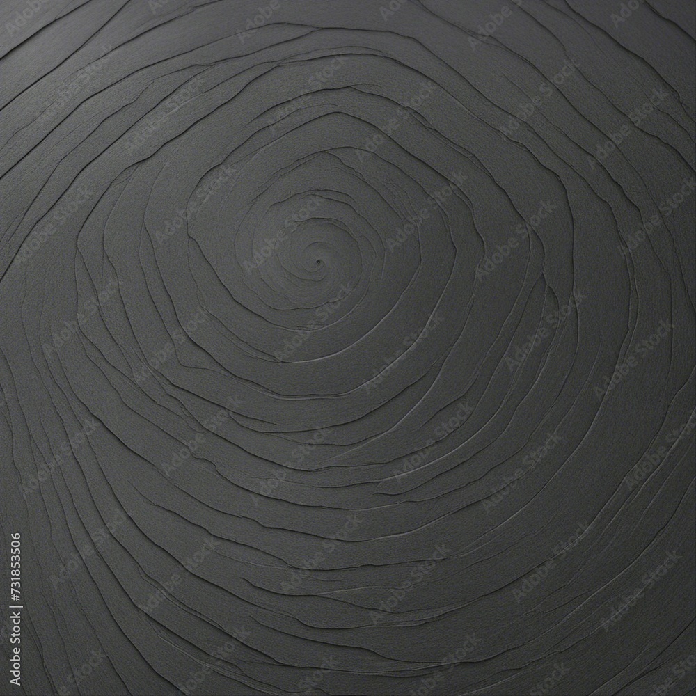 Fototapeta premium black and white background A dark grey slate spiral background with a rough and natural texture. The slate has a spiral matte 