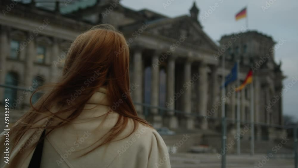 Women in front of government building in Germany