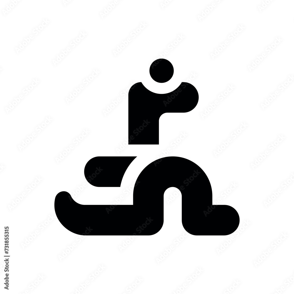 snake icon vector illustration