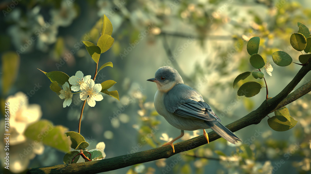 Obraz premium bird on a branch