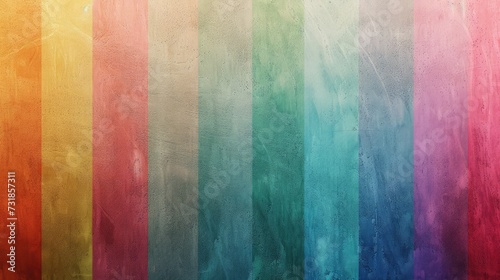 colorful background with soft faded rainbow-colored vertical stripe photo