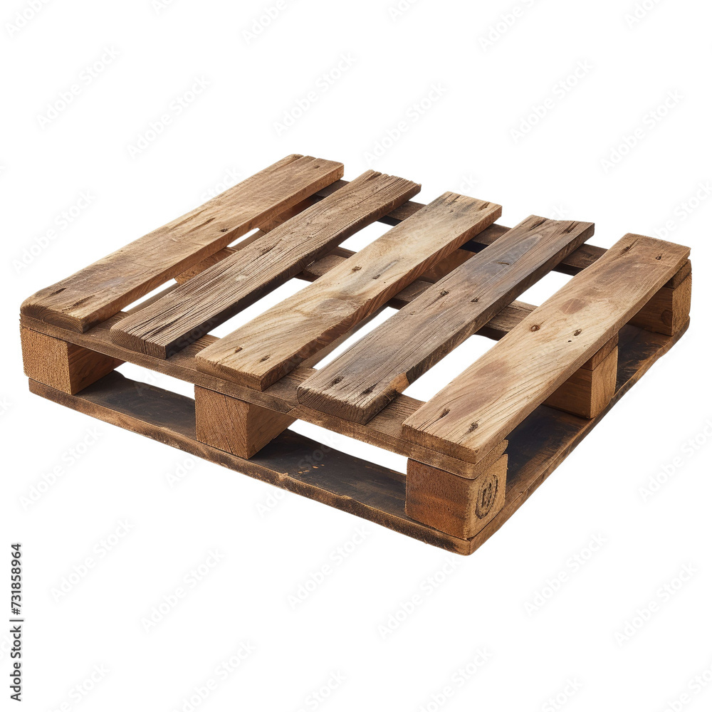 Wooden Pallet Design Isolated on Transparent or White Background, PNG Wooden Pallet Design Isolated on Transparent or White Background, PNG
