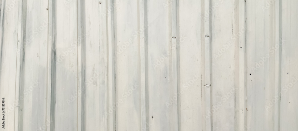 White paint zinc fence