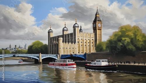 The Tower of London: A Regal Landmark Overlooking the River Thames photo