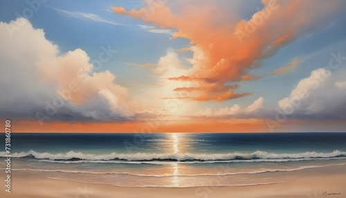 Beautiful Sunrise Over the Ocean © Lucas