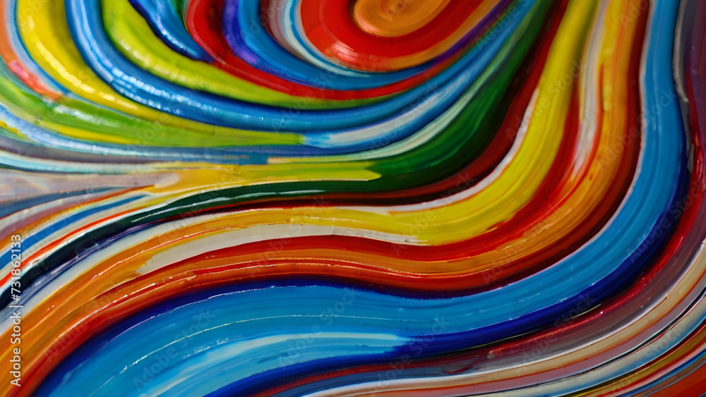 Fototapeta premium abstract colorful paint 
