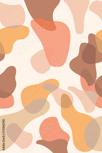 Camouflage pattern or random shape cream