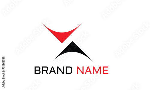 Free Download Letter X logo design concept negative space style. Abstract sign constructed from check marks. Vector elements template icon. - GFXLoad