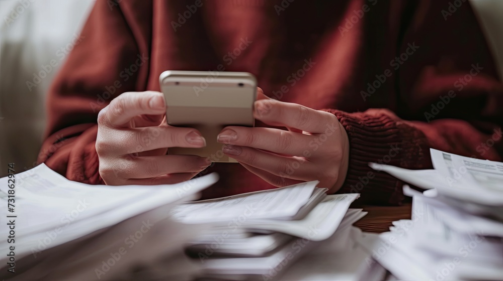hands of a person with a phone hands of a person with a phone