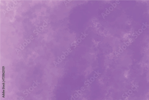 Abstract purple stained watercolor color splash blot distressed faded illustration. Purple shade marble textured. hand drawn painting grungy texture ink colors wet effect canvas aquarelle background