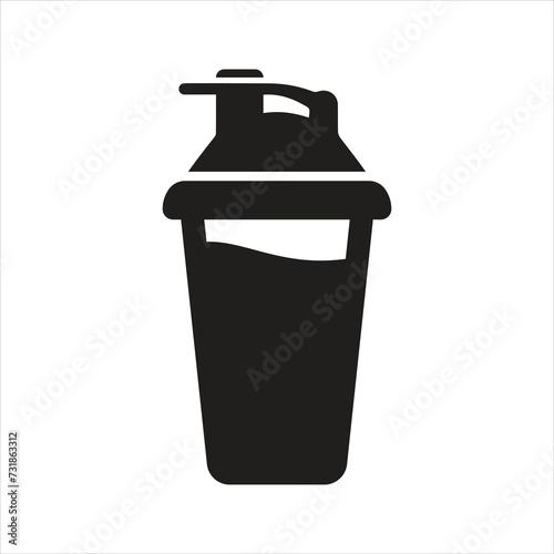 Protein shake icon. Protein powder icon