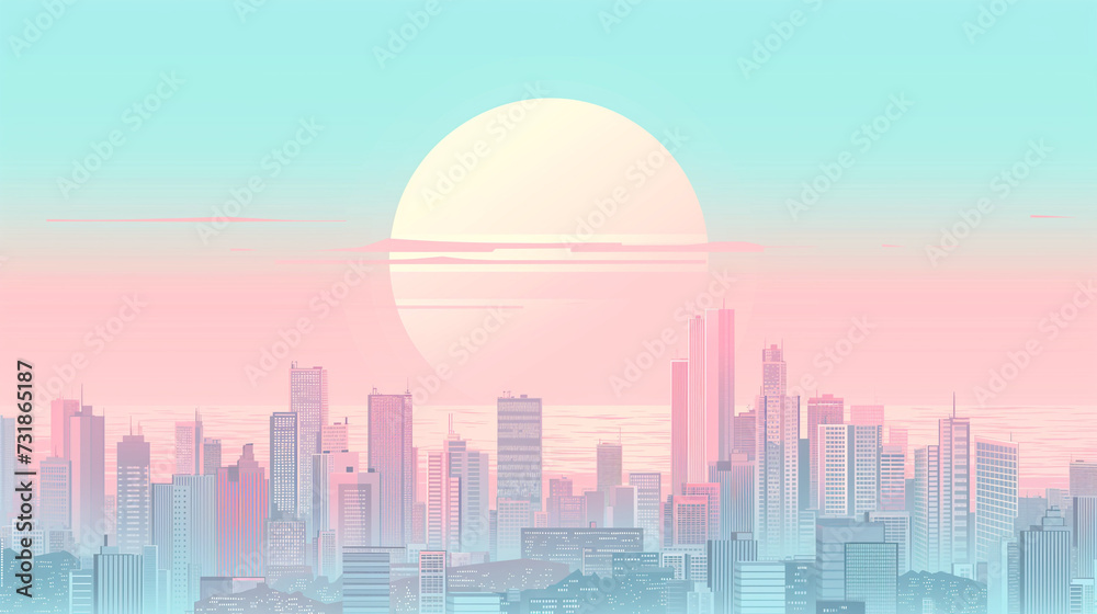 Obraz premium city skyline
